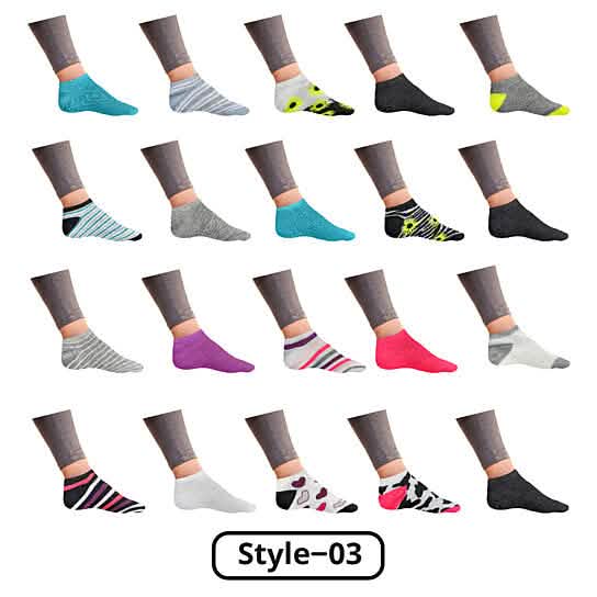 Women’s Breathable Stylish Colorful Fun No Show Low Cut Ankle Socks