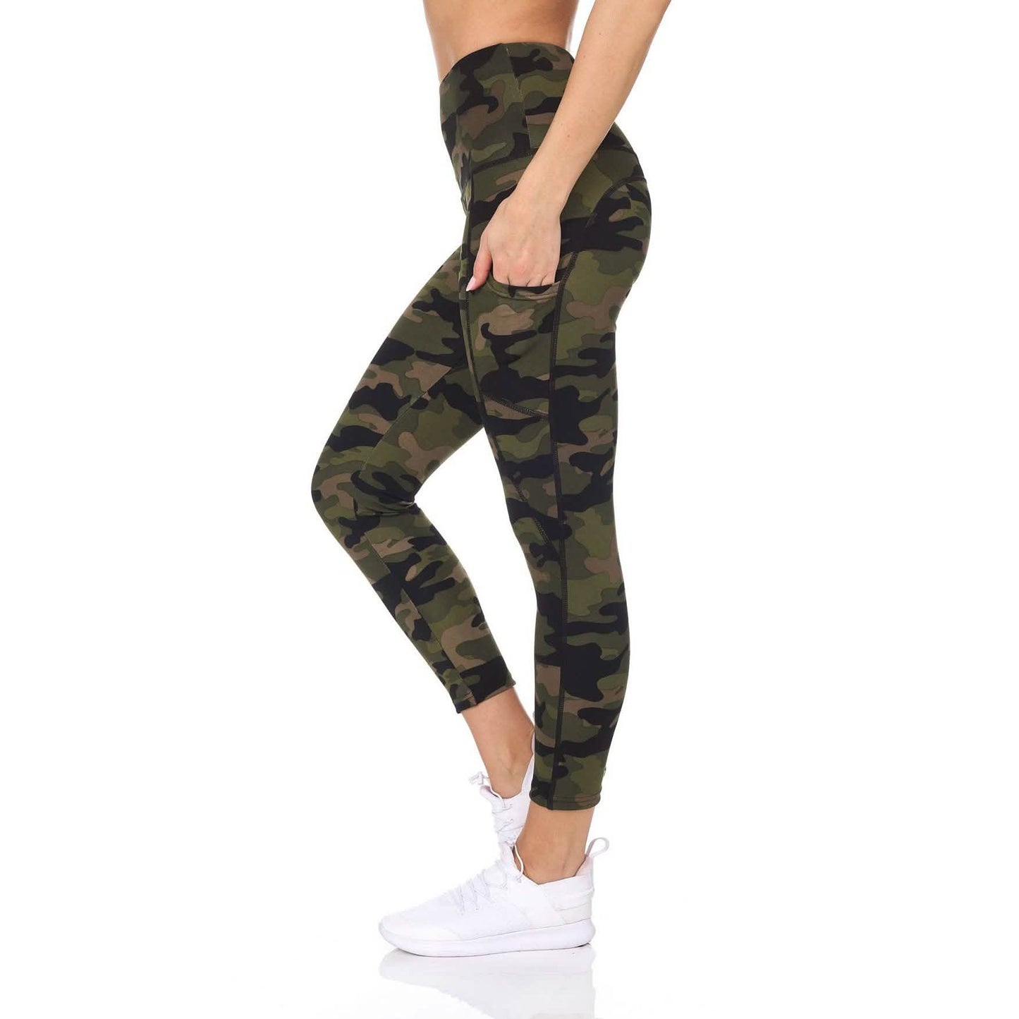 Women's Camo 7/8 High Waist Legging With Pockets