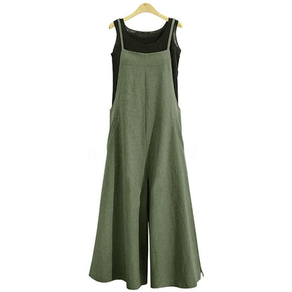 Women's Casual Loose Long Wide Leg Jumpsuits
