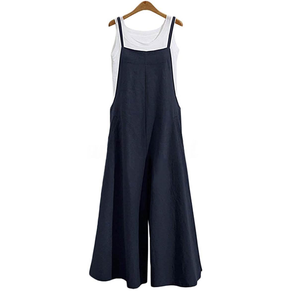 Women's Casual Loose Long Wide Leg Jumpsuits