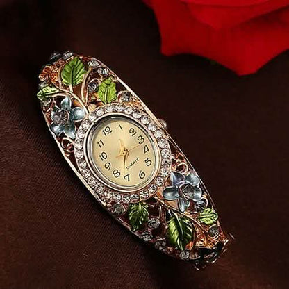 Women's Crystal Bracelet Wrist Watch