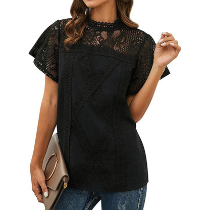 Women's Cute Lace Shirt Top T-Shirt