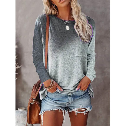 Women's Drawing T-Shirt Crew Neck Basic Top