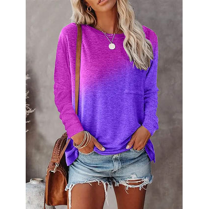 Women's Drawing T-Shirt Crew Neck Basic Top