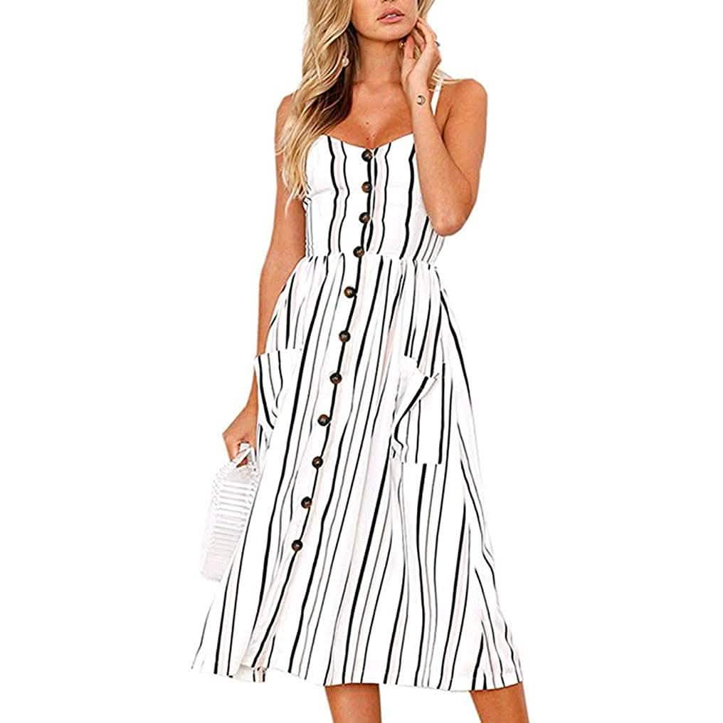 Women's Dresses Summer Casual Spaghetti Strap