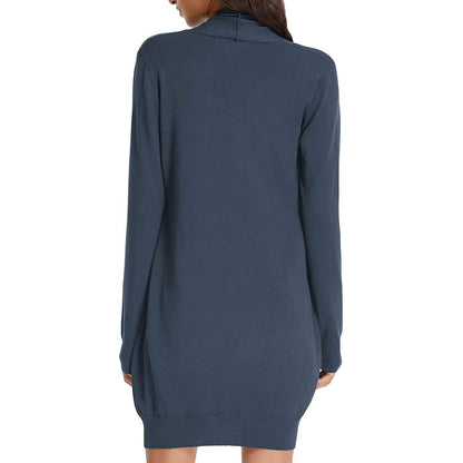 Women's Essential Solid Open Front Long Knited Cardigan Sweater