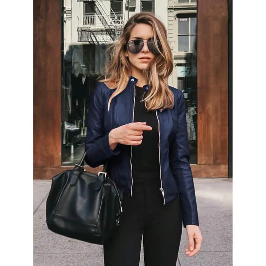Women's Faux Leather Jacket