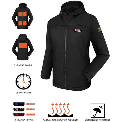 Women’s Heated Jacket Soft Shell with Hand Warmer