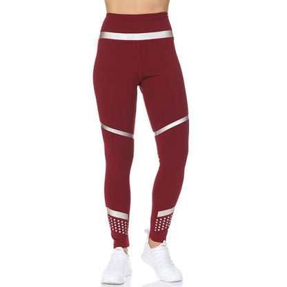 Women's High Waist Active Full Length Leggings With Rubber Print Detail