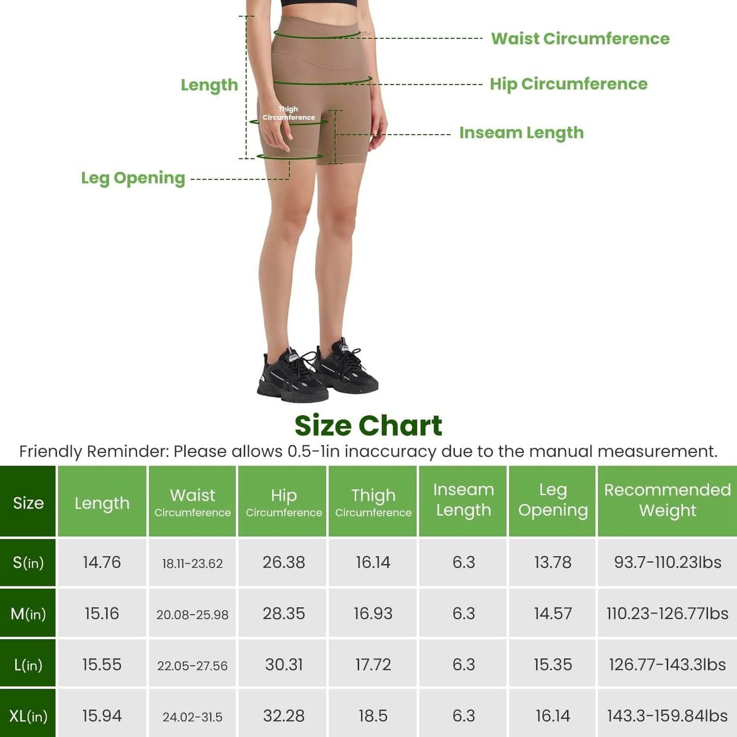 Women's High Waist Biker Shorts