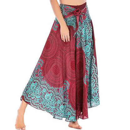 Women's High Waist Yoga Skirt Gypsy Dress