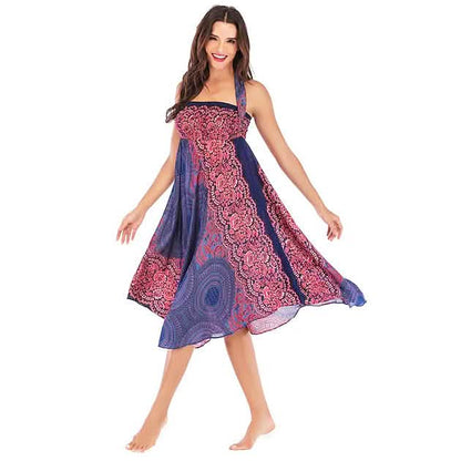 Women's High Waist Yoga Skirt Gypsy Dress