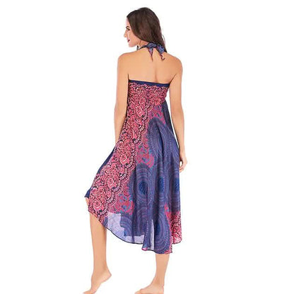 Women's High Waist Yoga Skirt Gypsy Dress