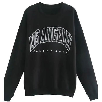 Women's Sweatshirt Graphic Text Los Angeles