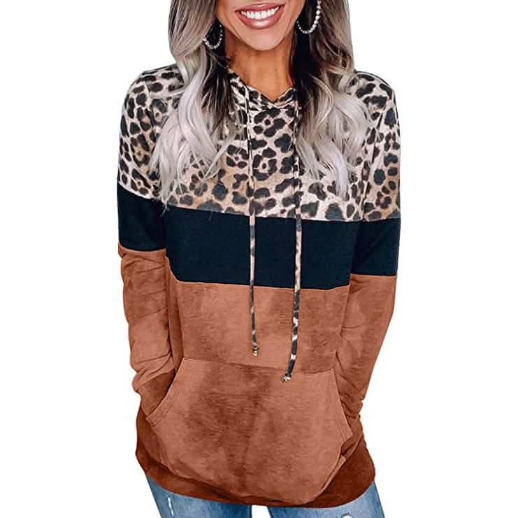 Women's Hoodie Sweatshirts Casual Animal Print