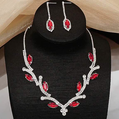 Women's Hoop Earrings and Necklace