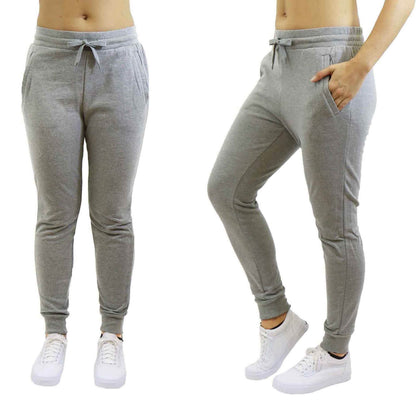 Women's Jogger Sweatpants French Terry Skinny-Fit - Assorted Pack Sizes