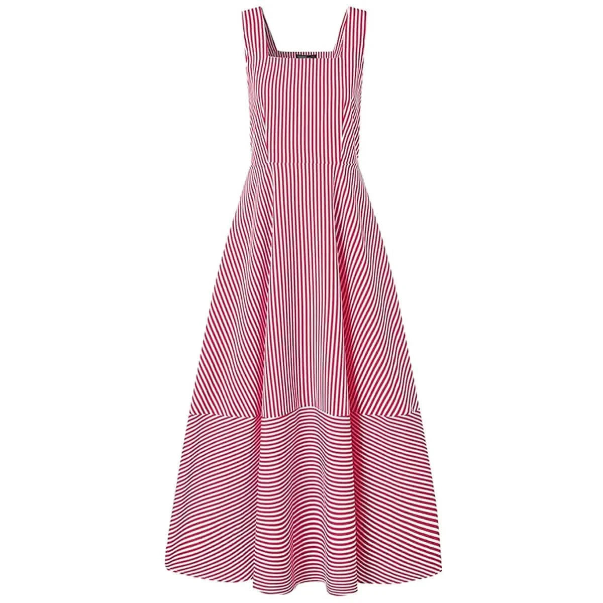 Women's Long A Line Striped Maxi Dress