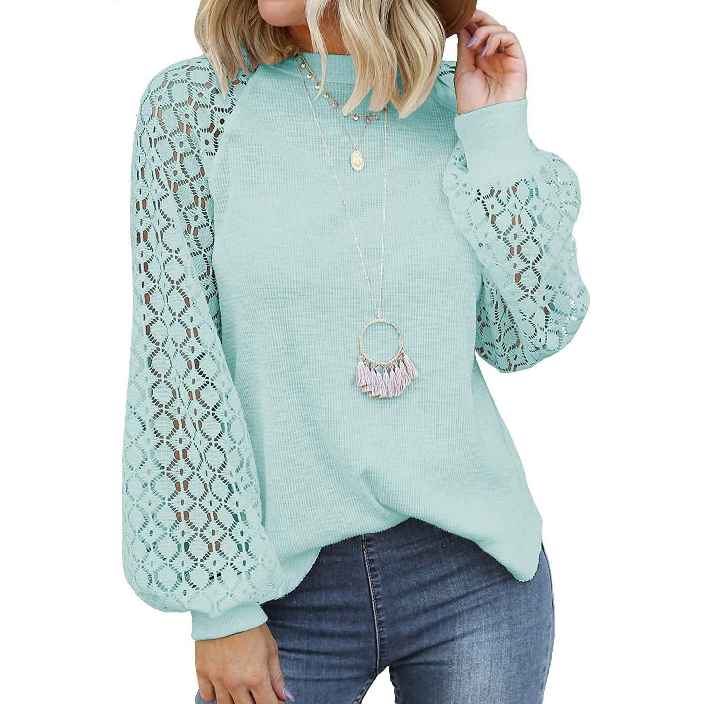 Women's Long Sleeve Lace Top