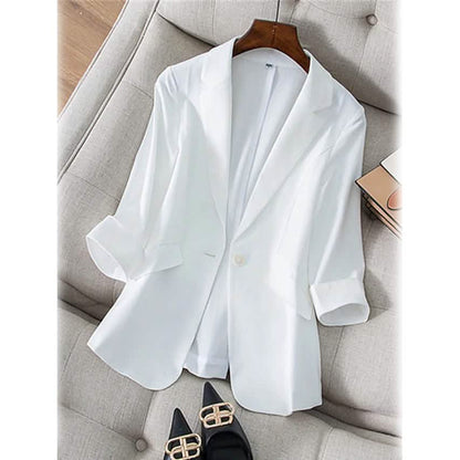 Women's Long Sleeve Pocket Casual Blazer