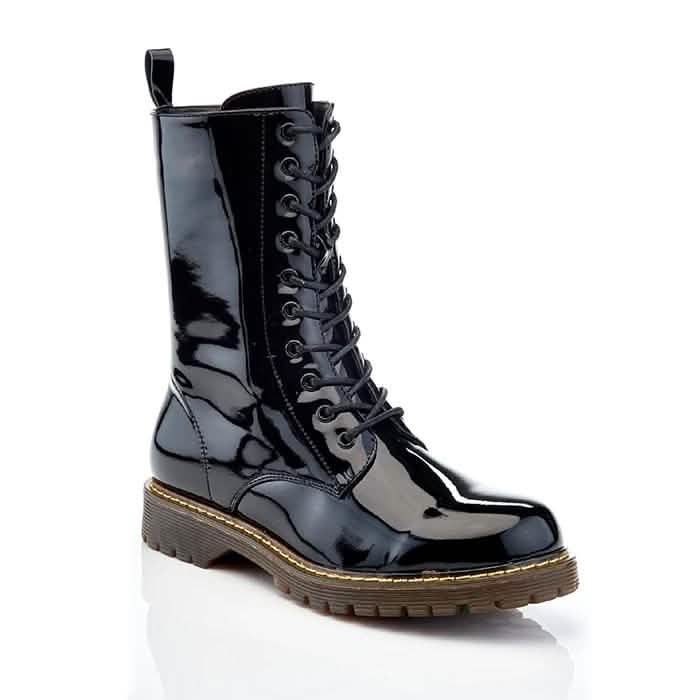 Women's Mid-Calf Classic Marten-Style Combat Boots - Assorted Styles