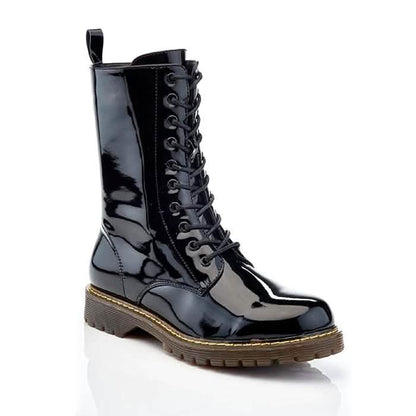 Women's Mid-Calf Classic Marten-Style Combat Boots - Assorted Styles