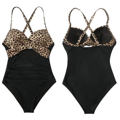 Women's One Piece High Waist Swimwear Tummy Control Cutout
