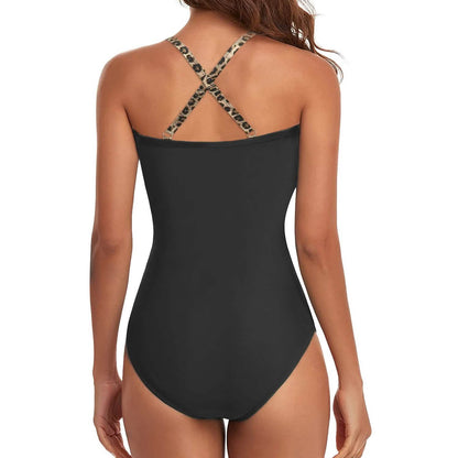 Women's One Piece High Waist Swimwear Tummy Control Cutout