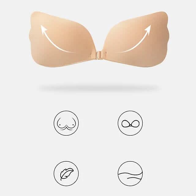 Women's Plus Size Adhesive Bra
