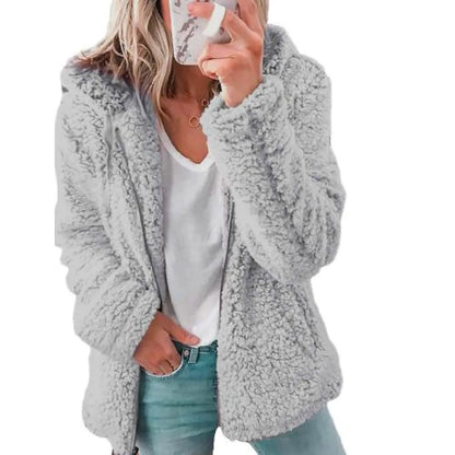 Women's Plus Size Hoodie Coat Long Sleeve
