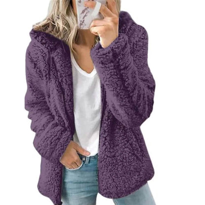 Women's Plus Size Hoodie Coat Long Sleeve