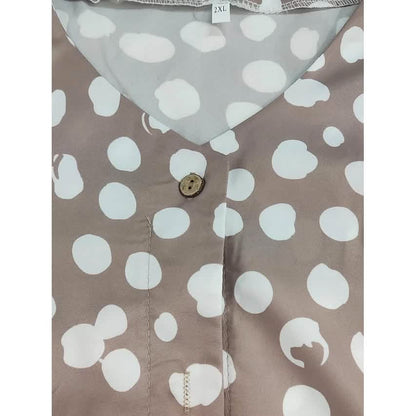 Women's Polka Dot Long Sleeve Casual Shirt