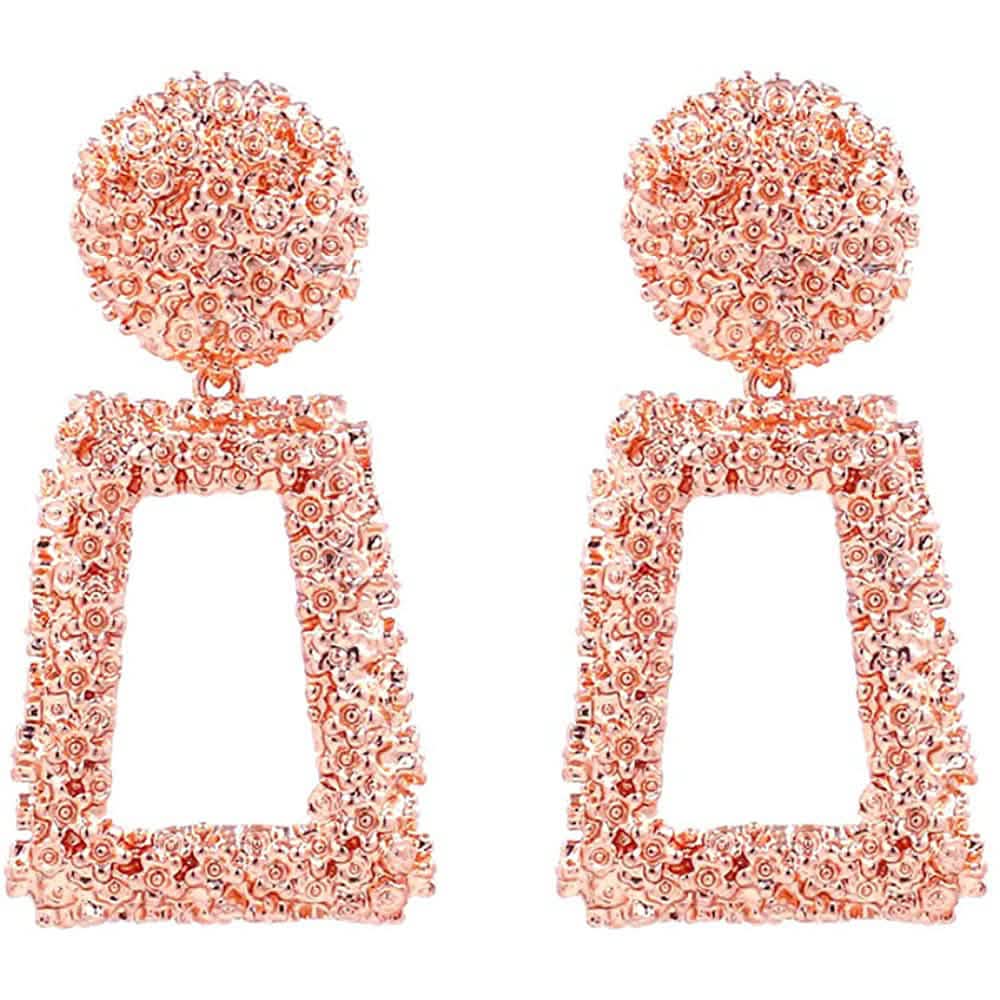 Women's Rectangular Geometric Drop Earrings