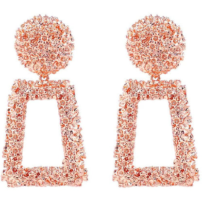 Women's Rectangular Geometric Drop Earrings