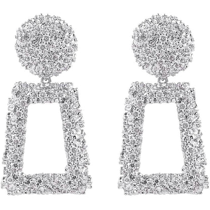 Women's Rectangular Geometric Drop Earrings