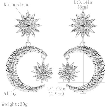 Women's Rhinestone Punk Earrings
