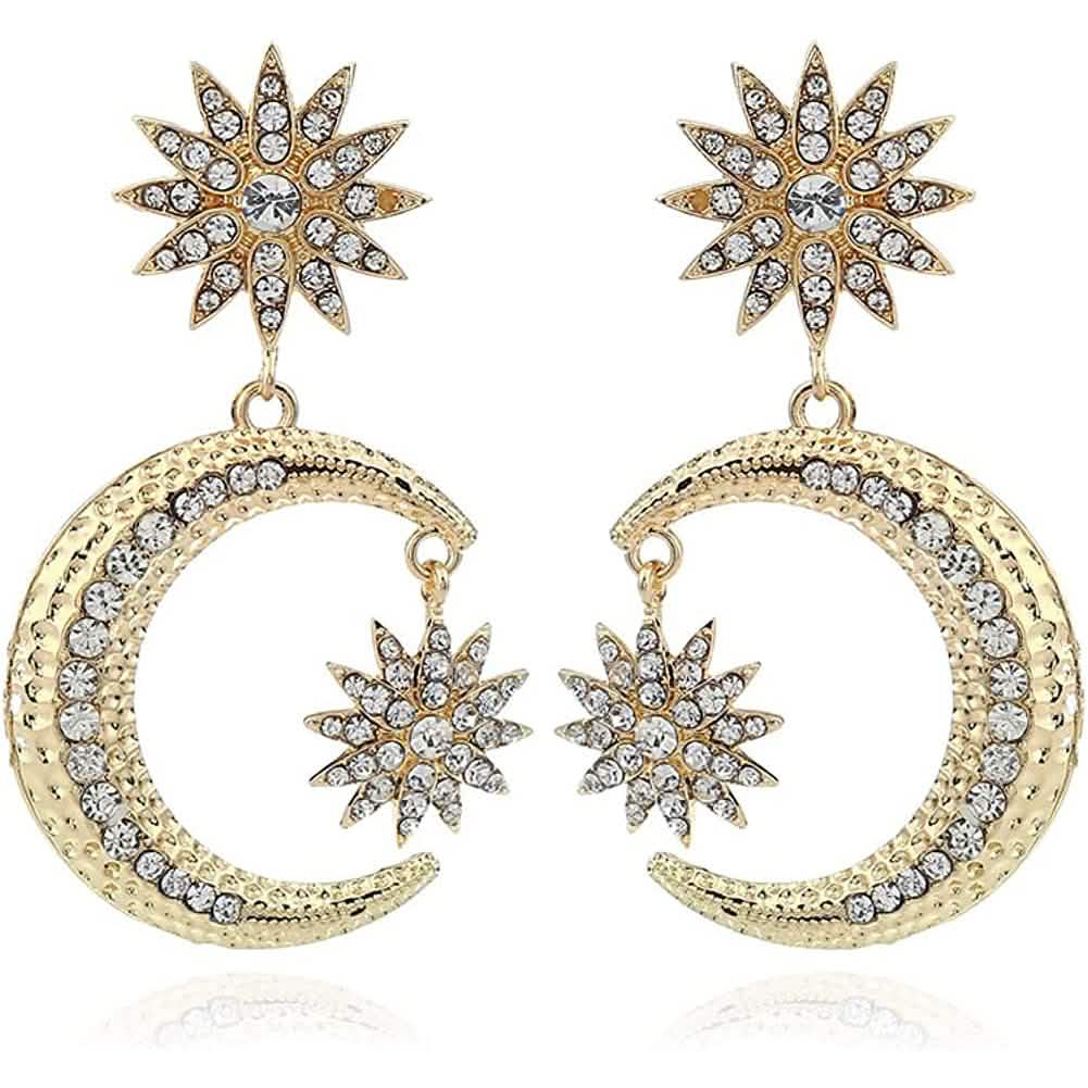 Women's Rhinestone Punk Earrings