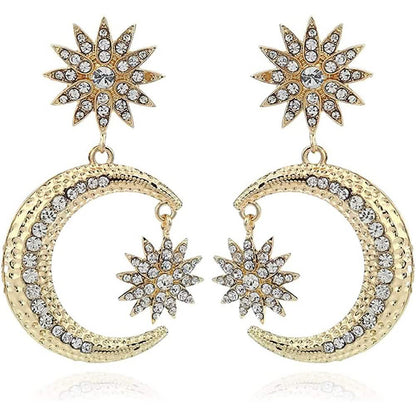 Women's Rhinestone Punk Earrings