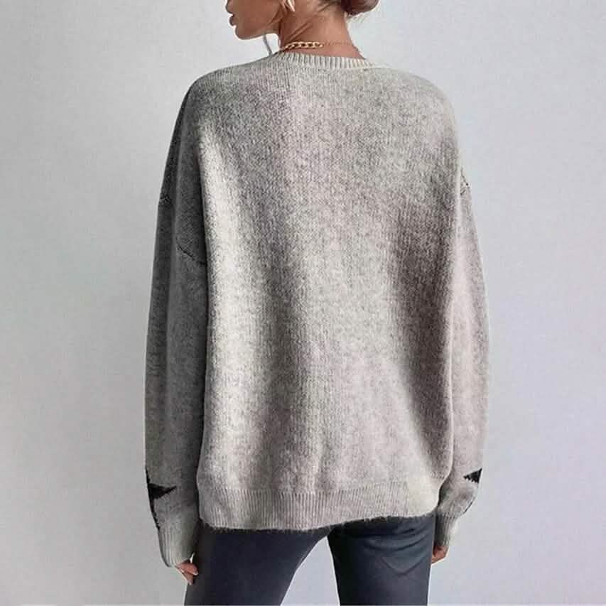 Women's Ribbed Knit Pullover Sweater