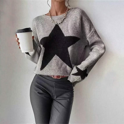 Women's Ribbed Knit Pullover Sweater