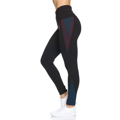 Women's Rubber Dotted High Waist Full Length Legging