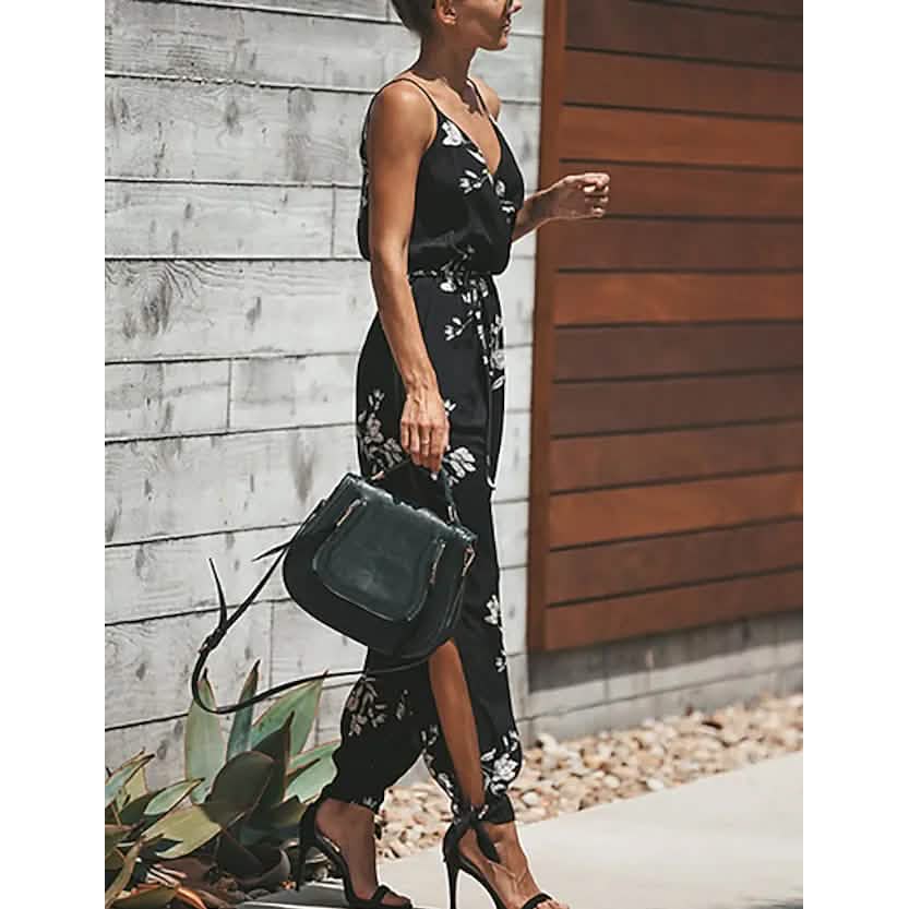 Women's Sexy Casual Daily V Neck Jumpsuit