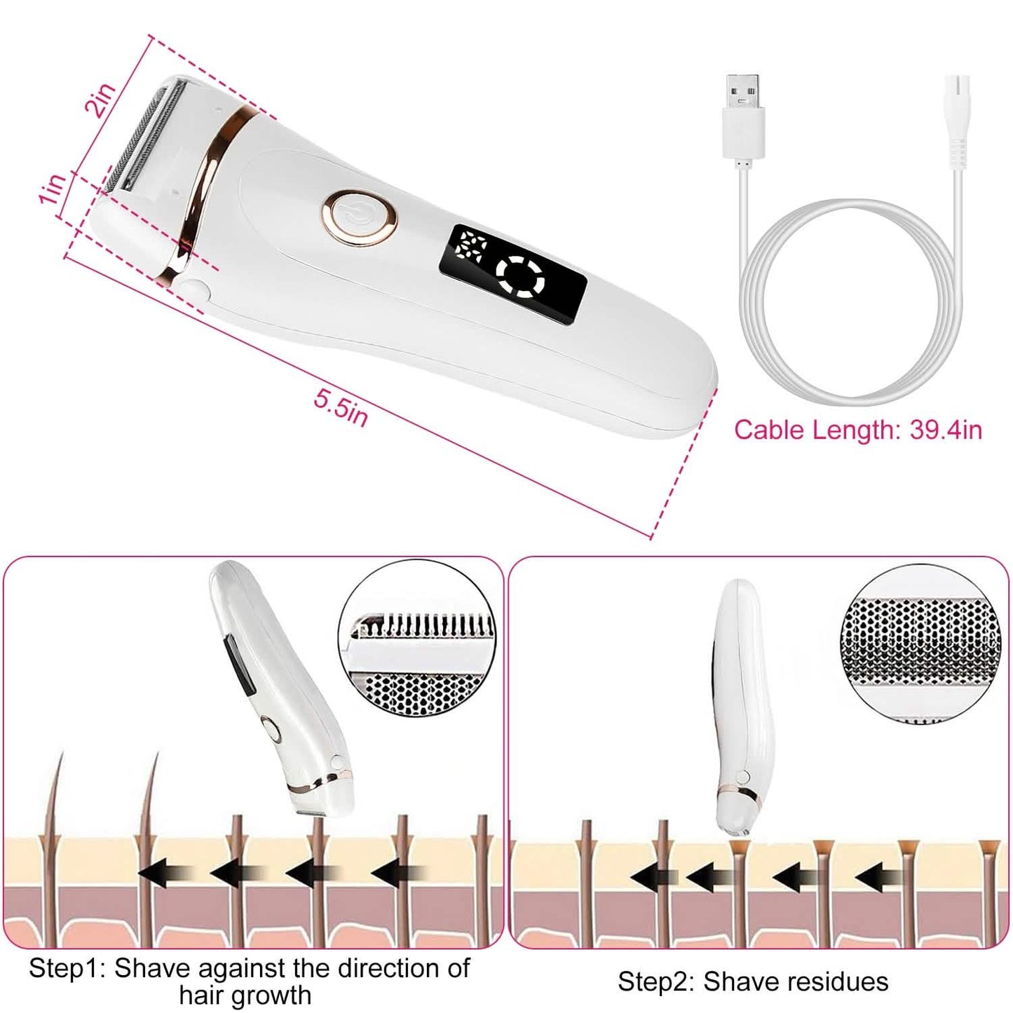 Women's Shaver Electric Hair Remover