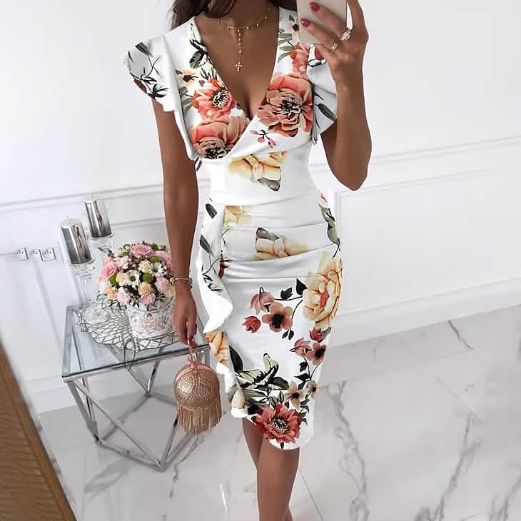 Women's Sheath Knee Length Dress