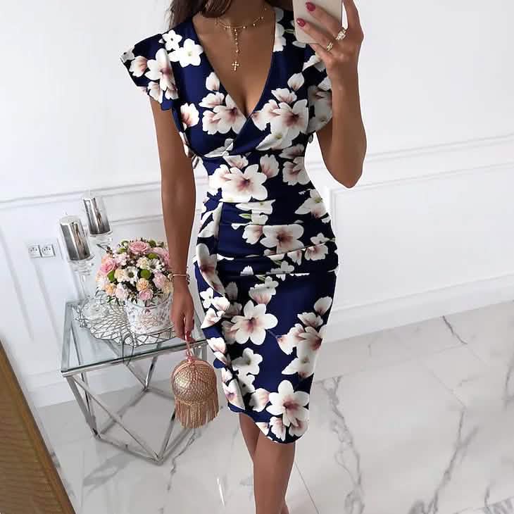 Women's Sheath Knee Length Dress