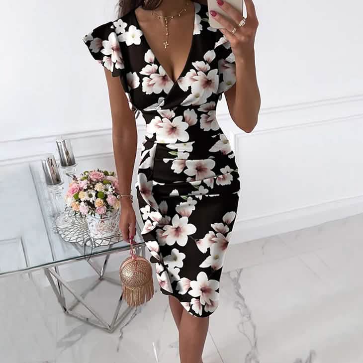 Women's Sheath Knee Length Dress