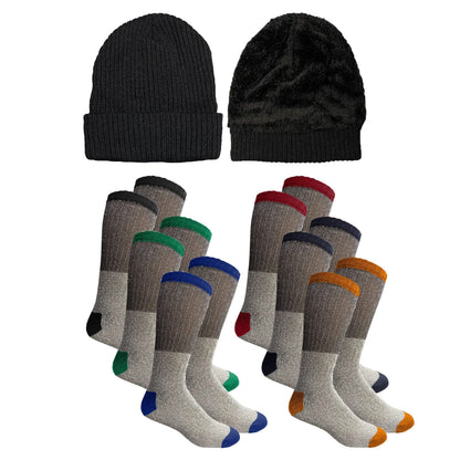 Women's Sherpa Hoodie, Hat and Thermal Socks Gift Set