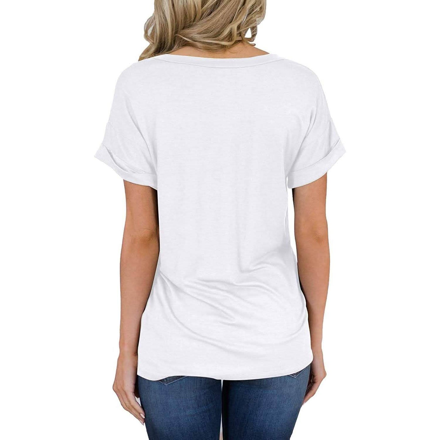 Women's Short Sleeve Shirts Summer Loose Casual T-Shirt Tops