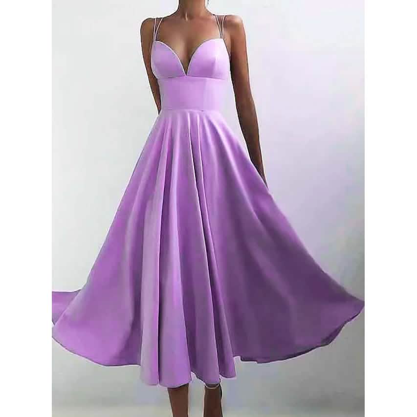 Women's Sleeveless Solid Color Open Back Maxi Dress