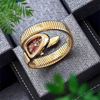Women's Snake Shape Luxury Wrist Watch